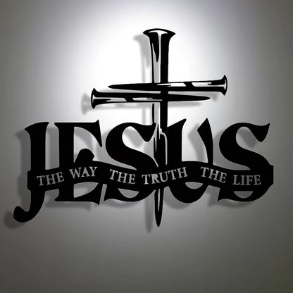(🎁Siste dag 49% rabatt)🔥Jesus & Cross Design Wall Art - ⌛Limited Handmade Serie
