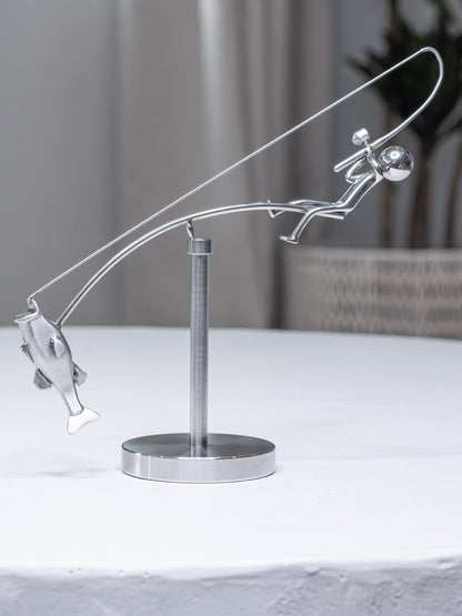 🔥Siste dag 49 % RABATT🎣Skulpturen The Fisherman Balancing