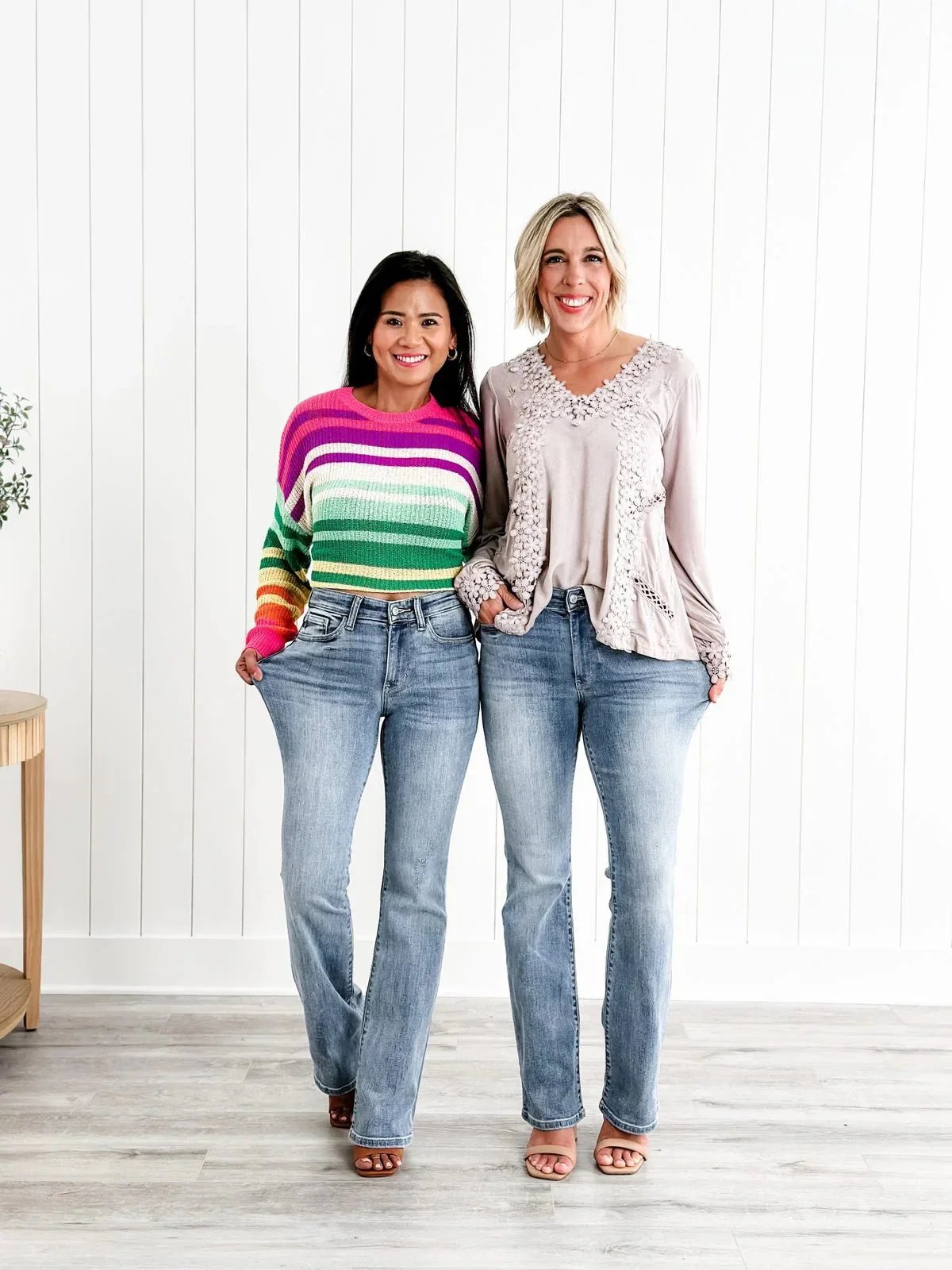 Holy Grail Bootcut-jeans med magekontroll