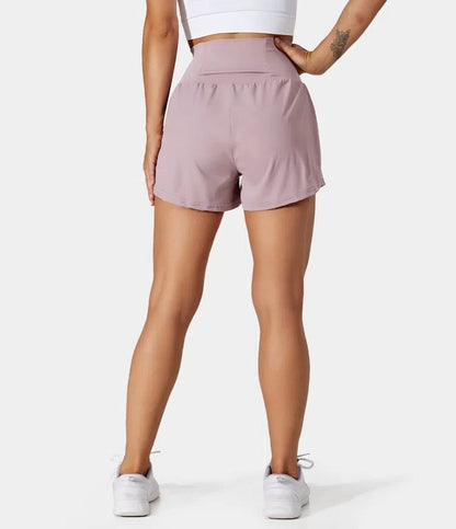 ✨️ 2025 Hot Sale 49% OFF🥰 2-i-1 yogashorts med høy midje og sidelomme