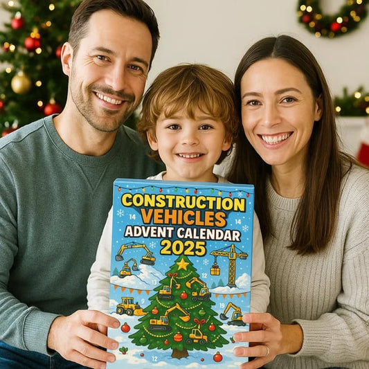 🚜2025 Adventskalender med blindboks med anleggsmaskiner