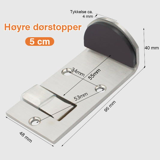 🚪 Begrensningsdørstopp i rustfritt stål