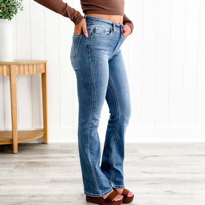 Holy Grail Bootcut-jeans med magekontroll