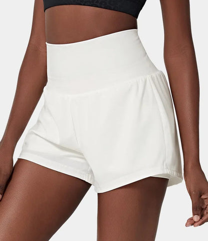 ✨️ 2025 Hot Sale 49% OFF🥰 2-i-1 yogashorts med høy midje og sidelomme