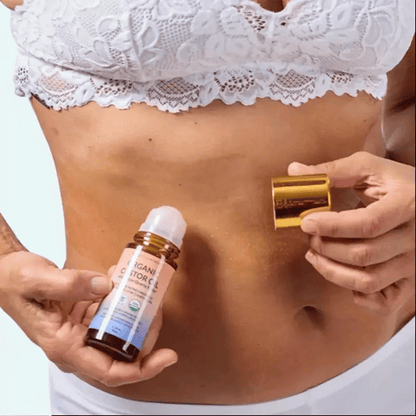 🏆Flash Sale⚡ 50K+ SOLGT! Nesten borte-💥⏰Organisk gyllen ricinusolje Roll-On med rosenkvart