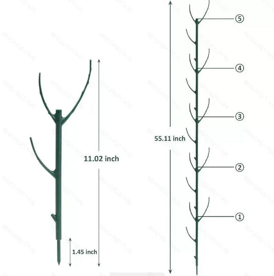 💕💖🌿Hagearbeid Grønn plante støtte ramme