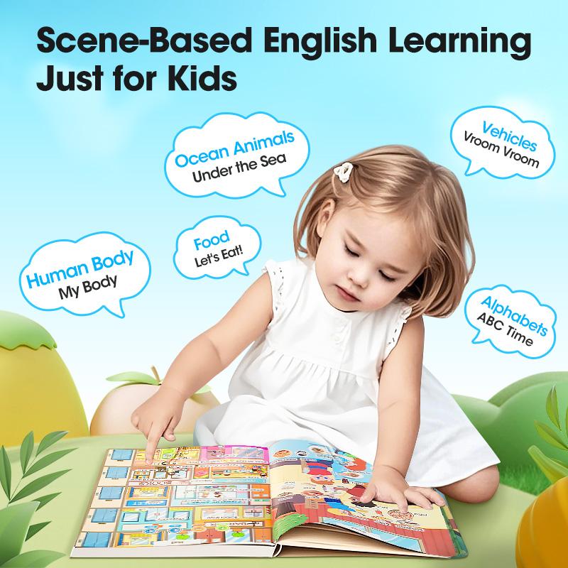 Engelsk lesebok/My First English Toy Sounds - 470+ ord, 21 temaer og morsomme ordspill! Perfekt språkleke for barn! 🇬🇧