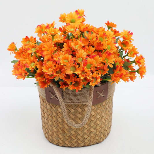 💥 Kunstige utendørsblomster Sunset Mums – UV-bestandige, vanntette, vindtett