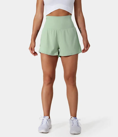 ✨️ 2025 Hot Sale 49% OFF🥰 2-i-1 yogashorts med høy midje og sidelomme