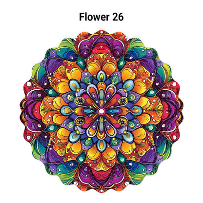 3D-fargerikt, roterende vindklokkeornamen